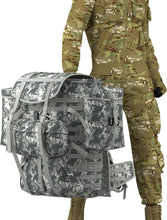 Load image into Gallery viewer, MOLLE Large Rucksack – UCP | Full Tactical Backpack System with Frame, Pouches & Waist Pack - AKmax