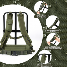 Load image into Gallery viewer, AKmax Military ALICE LC-1 Pack Frame with Straps and Waist Belt, Military Backpack External Frame for Rucksack Support