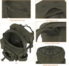 Load image into Gallery viewer, ALICE C1 Rucksack – Ranger Green | Urban-Ready Internal Frame Backpack for Tactical & Outdoor Use - AKmax