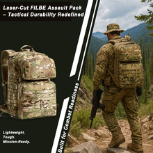 Load image into Gallery viewer, FILBE 2.0 Assault Pack – 30L Tactical Backpack with Laser-Cut MOLLE Panels & Hydration System Compatibility for Military & Outdoor Use