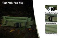 Load image into Gallery viewer, AKmax Military Tactical ALICE Backpack Frame Waist Belt – Army LC-1 Load Bearing Kidney Pad for Combat Rucksack
