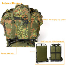 Load image into Gallery viewer, Akmax Alice Large Pack Survival Combat ALICE Rucksack Backpack Flecktarn Camo - AKmax Military