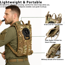 Load image into Gallery viewer, USMC ILBE Hydration Carrier – Multi-Terrain Camo, Includes 3L Bladder, Military MOLLE Water Pack