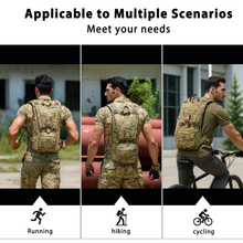 Load image into Gallery viewer, FILBE2.0 Hydration Pack – Tactical Water Carrier with Laser-Cut MOLLE Panels & Padded Harness for Military & Outdoor Use