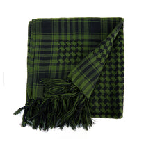 Load image into Gallery viewer, Akmax Military 100% Cotton Plaid Tassel Casual Work Scarf Set - AKmax Military

