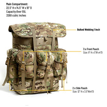 Load image into Gallery viewer, Akmax Military Alice NP Outdoor Hiking Camping Rucksack Multicam - AKmax Military
