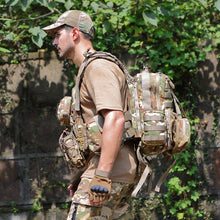 画像をギャラリービューアに読み込む, Akmax Military Sky Walker Modular Assault Vest System Tactical Assault Camo Backpack - AKmax Military