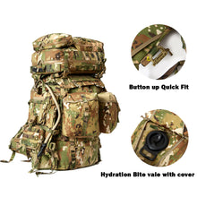 Load image into Gallery viewer, Akmax Military FILBE Tactical Assault Hydration System with Frame Hiking Rucksack Backpack - AKmax Military