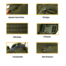 Load image into Gallery viewer, Akmax Military Molle Ranger Army Tactical Outdoor Hiking Rucksack Olive Drab - AKmax Military