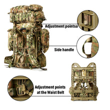 Load image into Gallery viewer, Akmax Military FILBE Tactical Assault Hydration System with Frame Hiking Rucksack Backpack - AKmax Military
