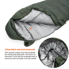 Load image into Gallery viewer, Akmax Military Ranger Winter Down Mummy Waterproof Portable Camping Sleeping Bag - AKmax Military