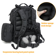 Load image into Gallery viewer, Akmax Military Molle Ranger Army Tactical Outdoor Hiking Rucksack Black - AKmax Military
