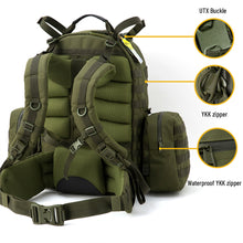 Load image into Gallery viewer, Akmax Military Molle Ranger Army Tactical Outdoor Hiking Rucksack Olive Drab - AKmax Military