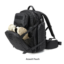 画像をギャラリービューアに読み込む, Akmax Military Adventure 72H Bug-Out Bag Assault Hiking Rucksack Backpack Black - AKmax Military