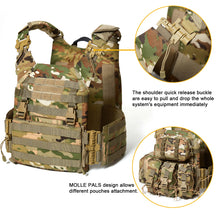 画像をギャラリービューアに読み込む, Akmax Military Sky Walker Modular Assault Vest System Tactical Assault Camo Backpack - AKmax Military