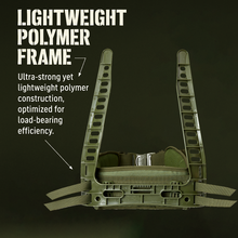 画像をギャラリービューアに読み込む, AKmax Military MOLLE II Medium Rucksack Frame with Waist Belt – Army Tactical ABS Frame for Load-Bearing Comfort Camouflage
