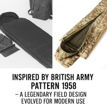 画像をギャラリービューアに読み込む, MT British Army Pattern 1958 Style Sleeping Bag – Military Tactical Roll-up Sleep System with Compression Sack, Waterproof &amp; Warm, Outdoor Survival Gear Multi-Terrain
