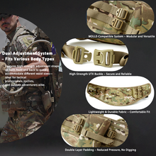 Load image into Gallery viewer, AKmax Military MOLLE II Lager Rucksack Waist Belt – Army Tactical Load-Bearing Belt for Combat Backpack
