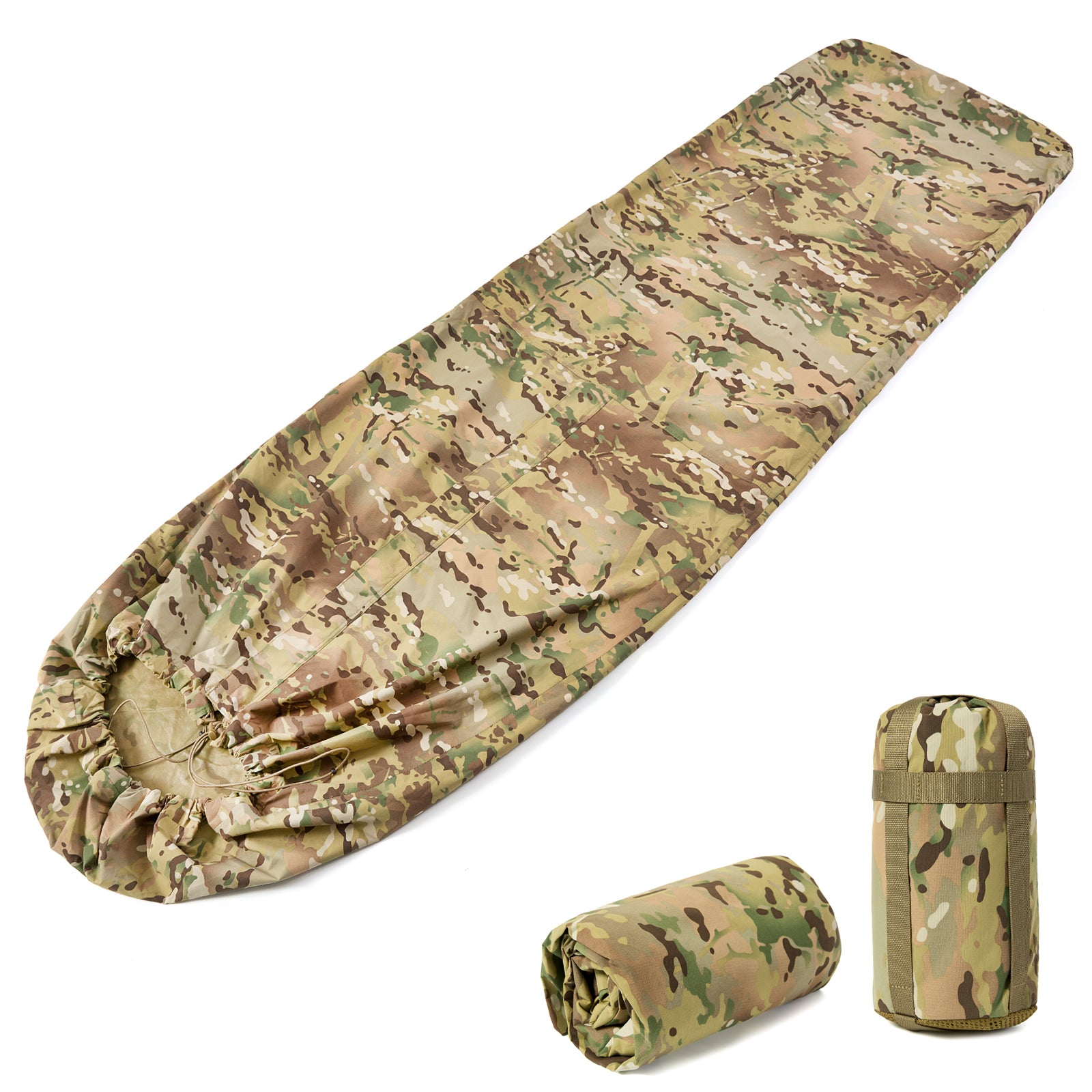 AKmax Military Nanovee Bivy Cover – Lightweight Army Modular Sleeping Bag System Shell, Summer Sleeping Gear or Layered Cold Weather Protection