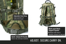 画像をギャラリービューアに読み込む, ILBE 2.0 Assault Pack 45L –FG Camo Tactical Backpack with Laser-Cut MOLLE Panels &amp; Hydration System for Outdoor, Military, Hiking
