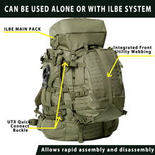 画像をギャラリービューアに読み込む, ILBE 2.0 Assault Pack 45L – Olive Drab Tactical Backpack with Laser-Cut MOLLE Panels &amp; Hydration System for Outdoor, Military, Hiking
