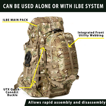 画像をギャラリービューアに読み込む, ILBE 1.0 Assault Pack 45L –Camouflage Tactical Military Backpack with MOLLE System &amp; Hydration Compatibility for Outdoor, Hiking, Rucking
