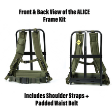 Load image into Gallery viewer, AKmax Military ALICE LC-1 Pack Frame with Straps and Waist Belt, Military Backpack External Frame for Rucksack Support
