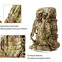 Load image into Gallery viewer, AKmax Large Rucksack with Detacheable Tactical Backpack Hydration Pack Shoulder Straps and Waist Belt Multicam - AKmax

