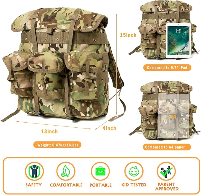 Mini ALICE Pack for Kids – Camouflage | Lightweight Outdoor