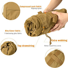 Load image into Gallery viewer, Bivy Cover Sack for Military Army Modular Sleeping System, Waterproof Outer Shell for Sleeping Bag, Minimalist Stealth Shelter

