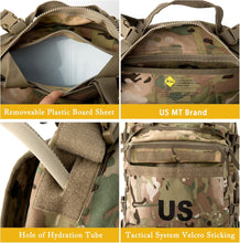 Load image into Gallery viewer, MOLLE Assault Pack – Multicam Fabric with Coyote Webbing | Classic 30L Field Pack for Patrol &amp; EDC - AKmax
