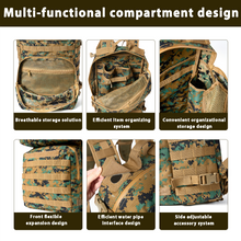 画像をギャラリービューアに読み込む, FILBE 1.0 Assault Pack – Military Tactical Backpack with MOLLE System &amp; Hydration Compatibility, 30L Capacity
