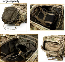 Load image into Gallery viewer, MT Military Hunting Rucksack with Detachable Rifle Carry System – 77L Backpack with Aluminum External Frame for Camping, Hunting, and Hiking
