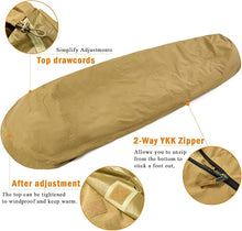 Load image into Gallery viewer, Bivy Cover Sack for Military Army Modular Sleeping System, Waterproof Outer Shell for Sleeping Bag, Minimalist Stealth Shelter
