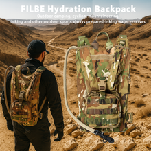 Load image into Gallery viewer, AKmax FILBE 3L Hydration Carrier in OCP – field use
