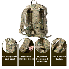 画像をギャラリービューアに読み込む, FILBE 1.0 Assault Pack – Military Tactical Backpack with MOLLE System &amp; Hydration Compatibility, 30L Capacity
