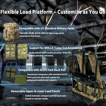 Load image into Gallery viewer, AKmax Military Alice Max Pro Pack Frame with, Kidney Pad &amp; Waist Belt (ALICE frame Max Multi-terrian)
