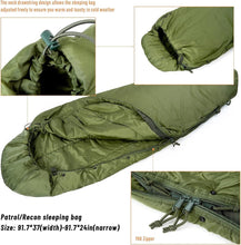 Load image into Gallery viewer, Akmax Modular Sleeping Bags System, Multi Layered with Bivy Cover for All Season OCP - AKmax Military
