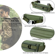 Load image into Gallery viewer, AKmax Military Tactical ALICE Backpack Frame Waist Belt – Army LC-1 Load Bearing Kidney Pad for Combat Rucksack
