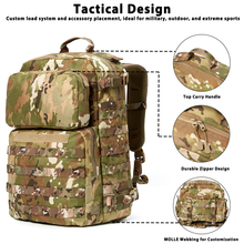 Load image into Gallery viewer, FILBE 1.0 Assault Pack – Military Tactical Backpack with MOLLE System &amp; Hydration Compatibility, 30L Capacity
