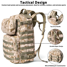 Load image into Gallery viewer, FILBE 1.0 Assault Pack – Military Tactical Backpack with MOLLE System &amp; Hydration Compatibility, 30L Capacity
