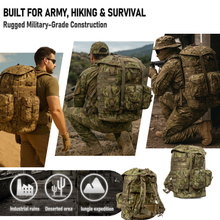 Load image into Gallery viewer, AKamx MOLLE 4000 Tactical Military Rucksack with Frame – 1:1 U.S. Airborne Replica Camouflage Army Backpack (85L+)
