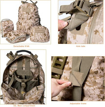 Load image into Gallery viewer, Skywalker MOLLE Medium Rucksack – MARPAT Desert | Laser-Cut 55L Pack with EVA Side Shells &amp; External Frame - AKmax
