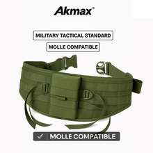 Load image into Gallery viewer, AKmax Military MOLLE II Lager Rucksack Waist Belt – Army Tactical Load-Bearing Belt for Combat Backpack
