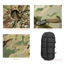 Load image into Gallery viewer, MT Modular Sleeping Bag System 2.0 with Bivy Cover, Mummy Sleep Bag for All Seasons Multicam tourist Sleep bag - AKmax
