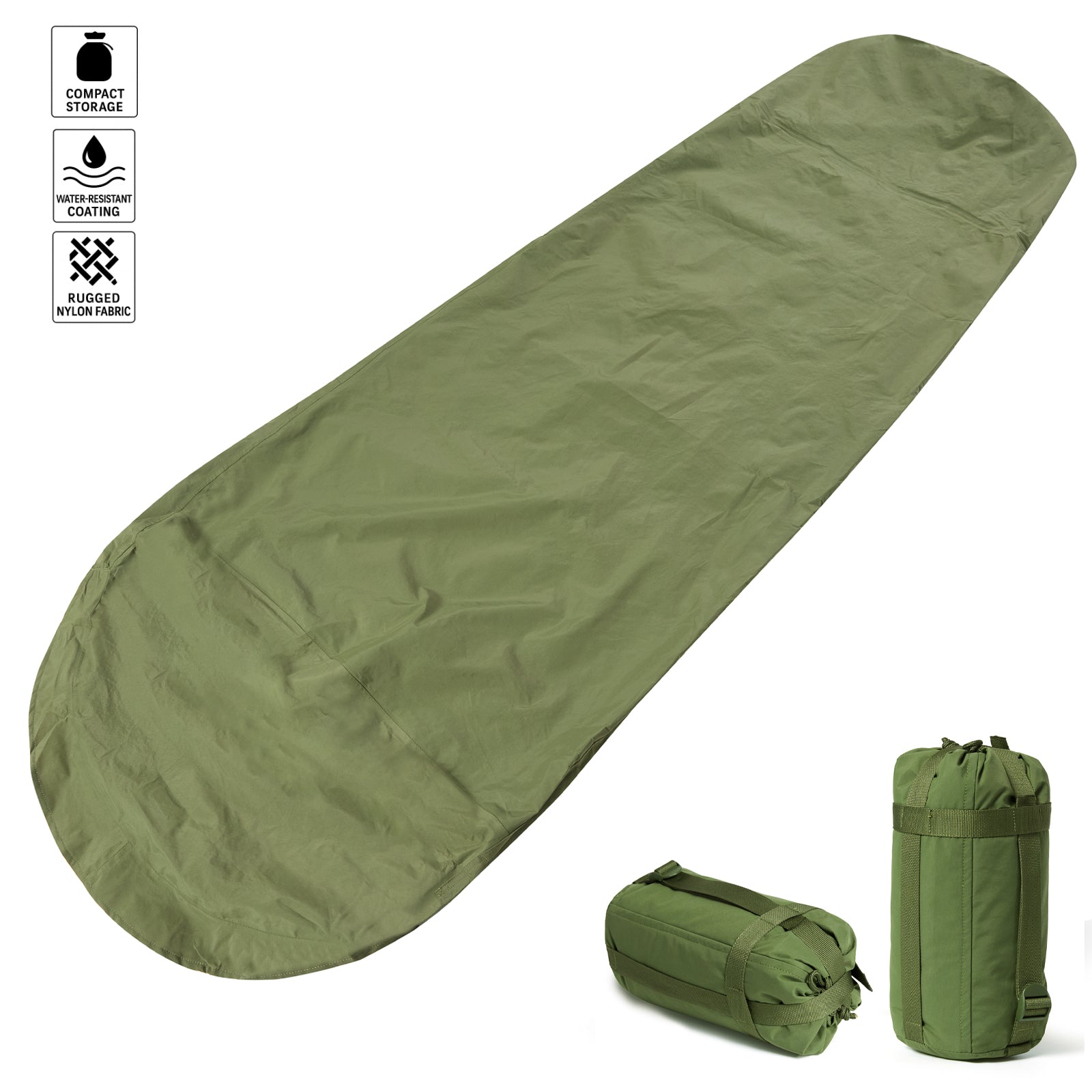 USGI BiVy Cover – Olive Drab | Waterproof Sleeping Bag Shell for Field Survival & MSS Compatibility - AKmax