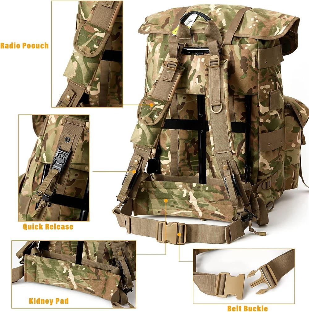 ALICE Pack Large Size – MTP Camo Multi-Terrain Pattern Rucksack with E ...