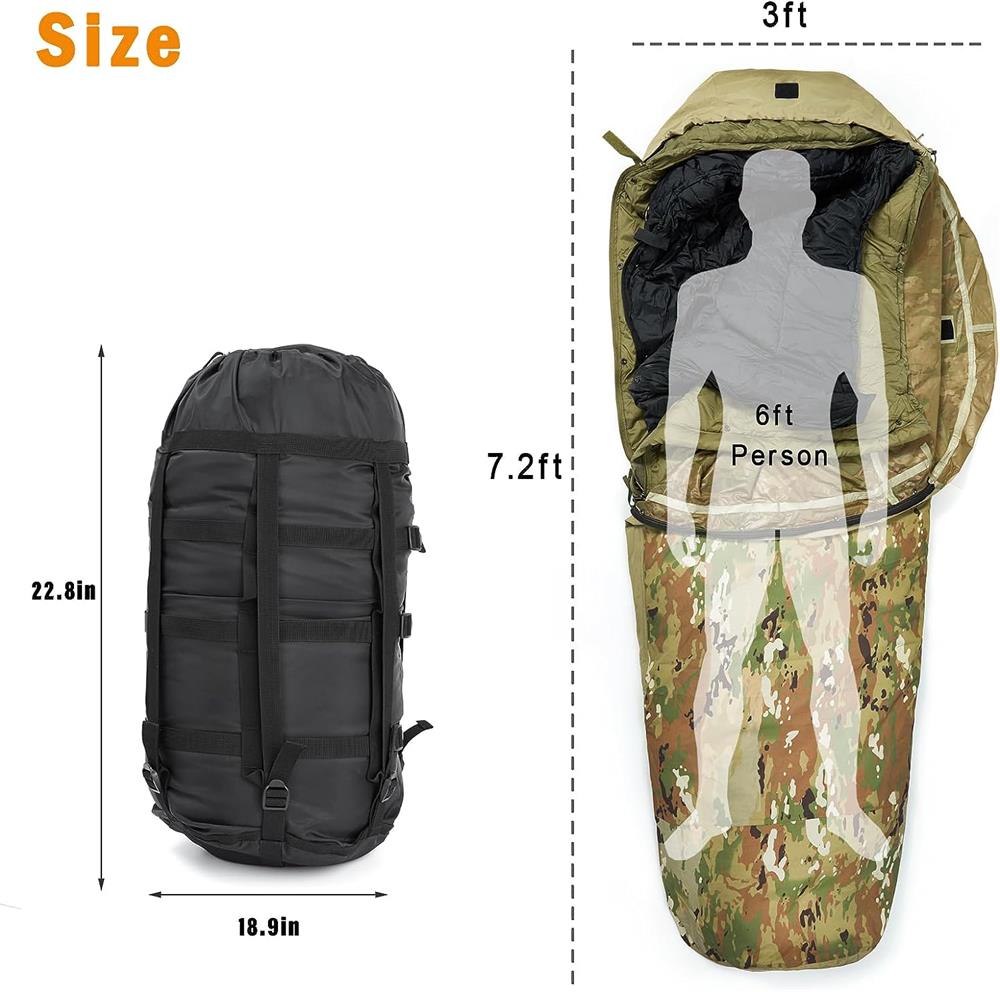 USGI Modular Sleep System – OCP Camo 4-Piece Tactical Sleeping