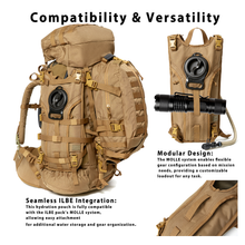 画像をギャラリービューアに読み込む, USMC ILBE Hydration Carrier – Multi-Terrain Camo, Includes 3L Bladder, Military MOLLE Water Pack
