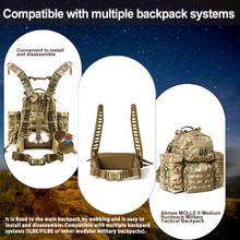 画像をギャラリービューアに読み込む, AKmax Military MOLLE II Medium Rucksack Frame with Waist Belt – Army Tactical ABS Frame for Load-Bearing Comfort Camouflage
